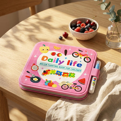 Daily Life — book closed on a sunlit kitchen table