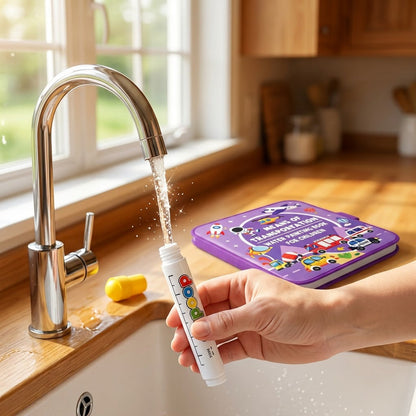 Transportation — refilling the water pen under a kitchen tap