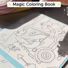ALL — colors appear with water then fade back to white