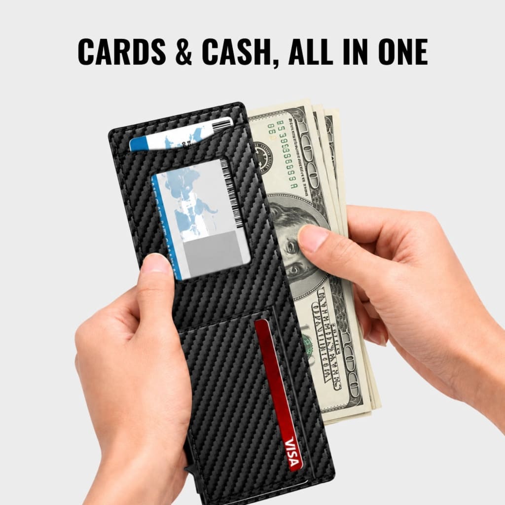 LEATHER RFID POP-UP WALLET